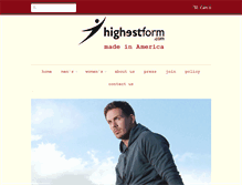 Tablet Screenshot of highestform.com